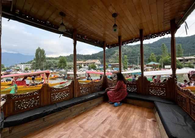 Srinagar Houseboat Seating Area