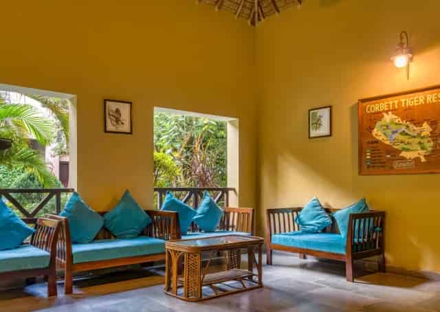 Jim Corbett Resort Common Seating Area