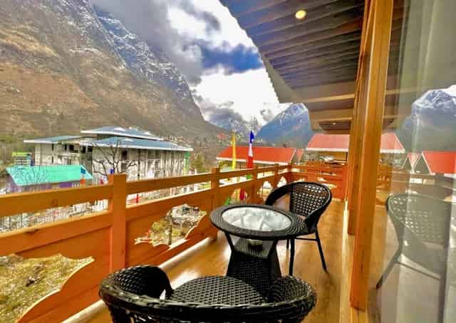 Mountain View From Lachung Resort Balcony