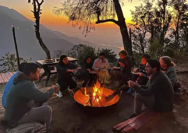 Fireside Fun at Kyarki Homestay