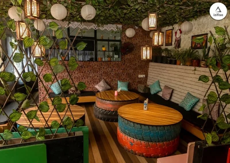 Seating area at Rishikhola Homestay