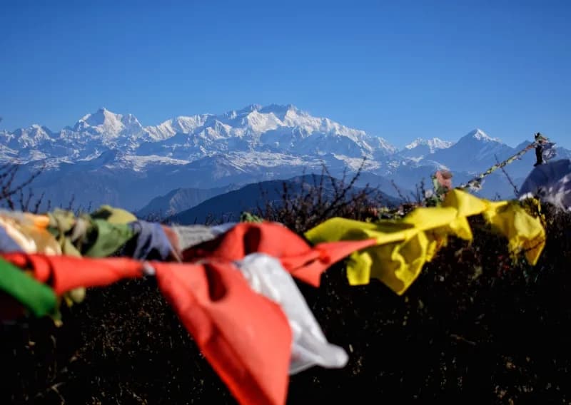 Kanchanjungha view from Aahl view point. 