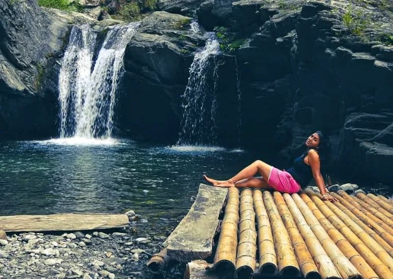 Experience camping at Kalsin water falls neat Santuk