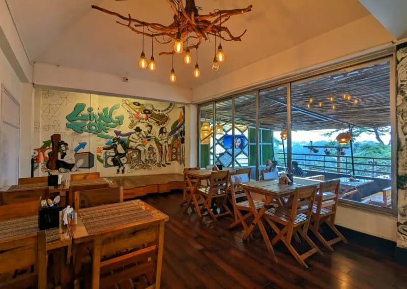 Cafe area at Shillong Guest inn