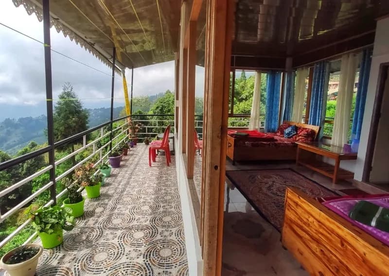 View from Takdah Homestay