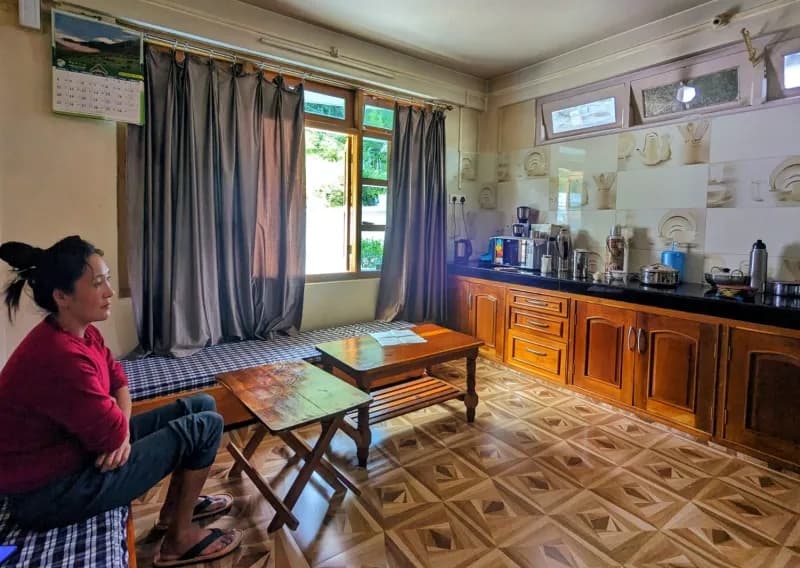 Dining area at Tawang Homestay