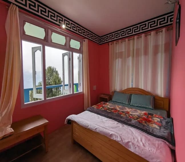 Room interior at Tawang Homestay