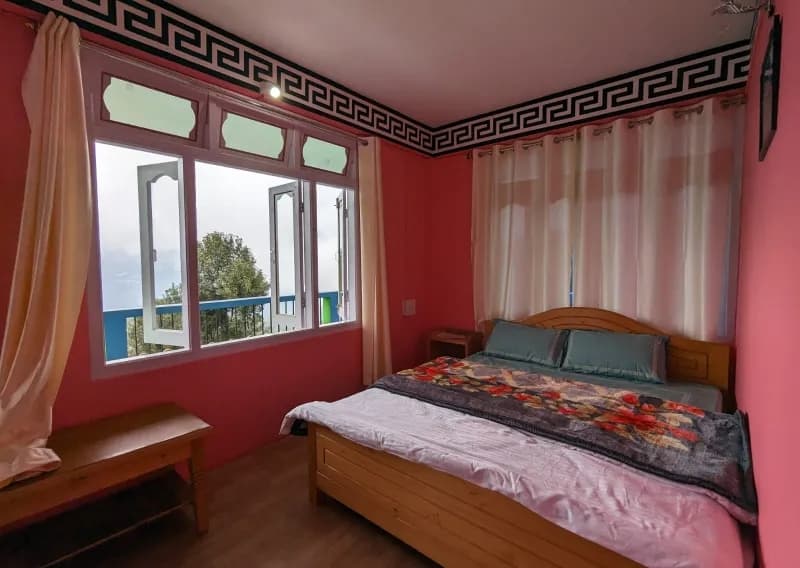 Room interior at Tawang Homestay