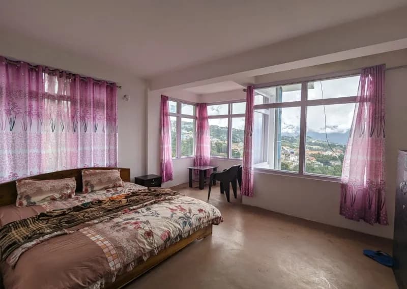 Room interior at Tawang Homestay