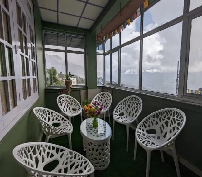 Lounge area at Tawang homestay