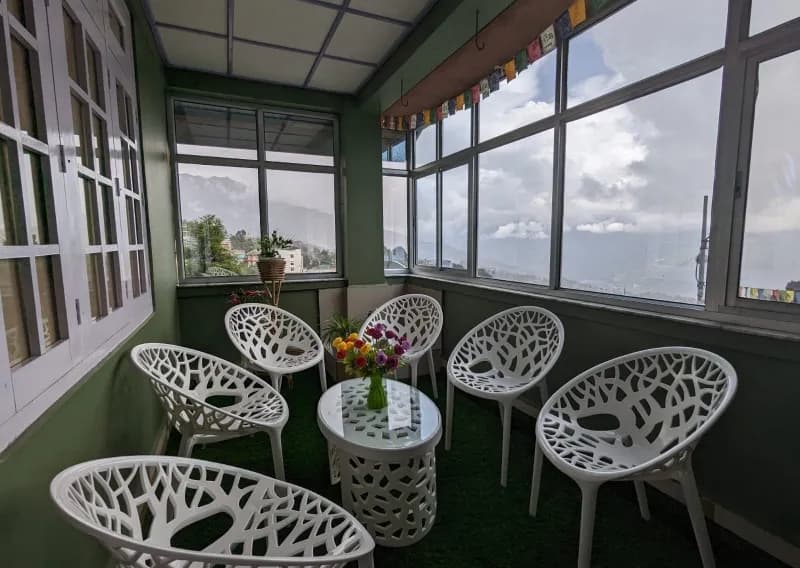 Lounge area at Tawang homestay
