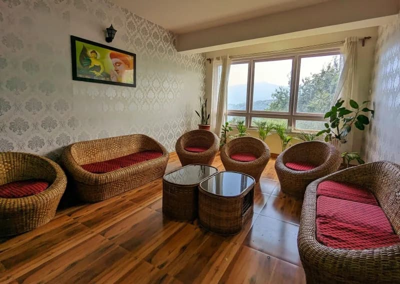 Seating area at Gangtok Homestay