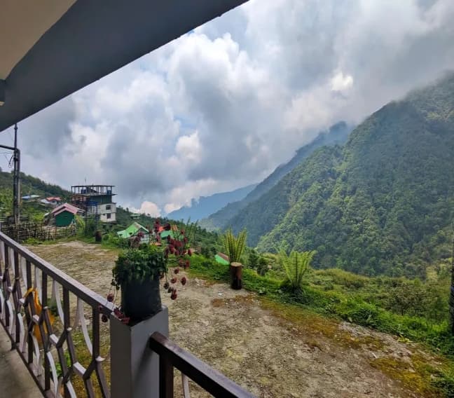 View from Zuluk Homestay