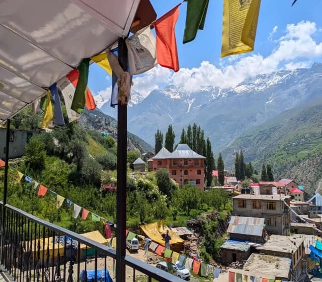 View from Balcony at Keylong Guest Inn