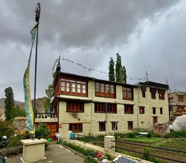Outside view of Leh Hostel