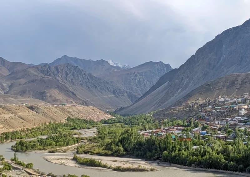 Suru River View from Kargil Retreat
