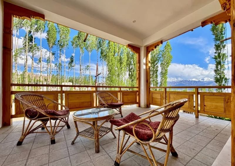 View from Tripple Bedded Room at Leh Homestay