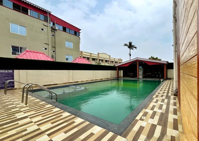 Swimming pool at Mandarmani Resort