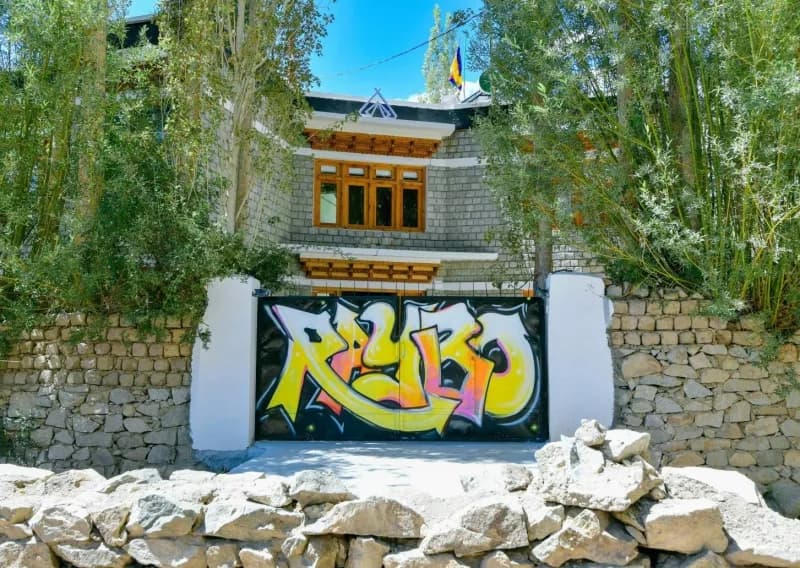 Exterior of Leh Hostel