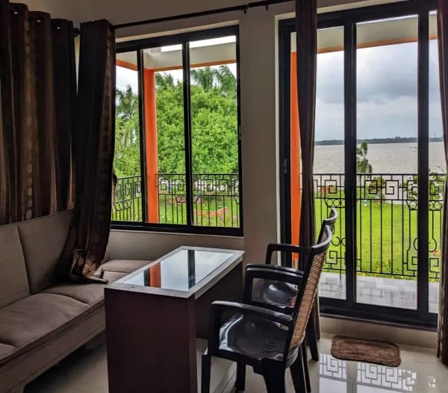 Double Bedded Room Interior at Gangabitan Villa