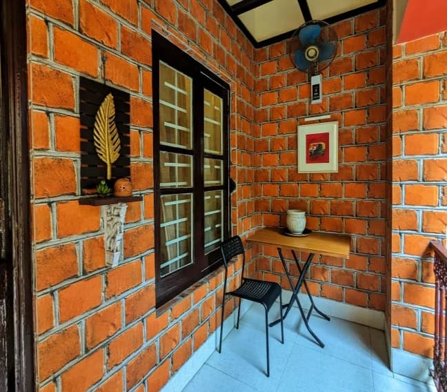 Balcony area at Kolkata Apartment