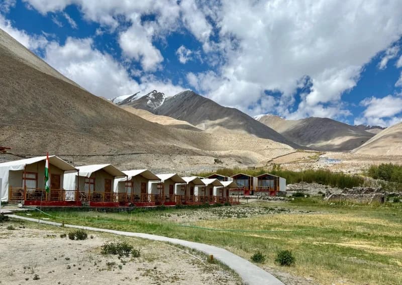 Mountain Amidst Panging Glamping Ground