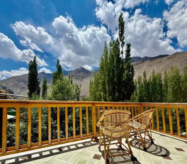 Alchi Retreat Mountain View From Balcony