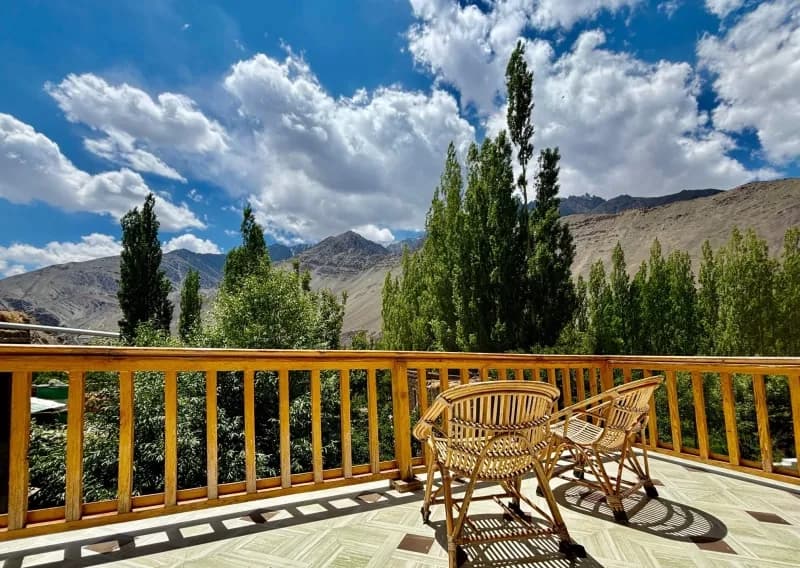 Alchi Retreat Mountain View From Balcony
