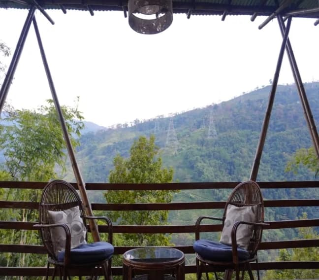 Bijanbari Eco Stay Balcony Mountain View