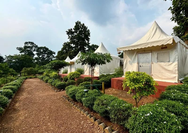 Swiss tent view of Kankrajhor Eco Stay