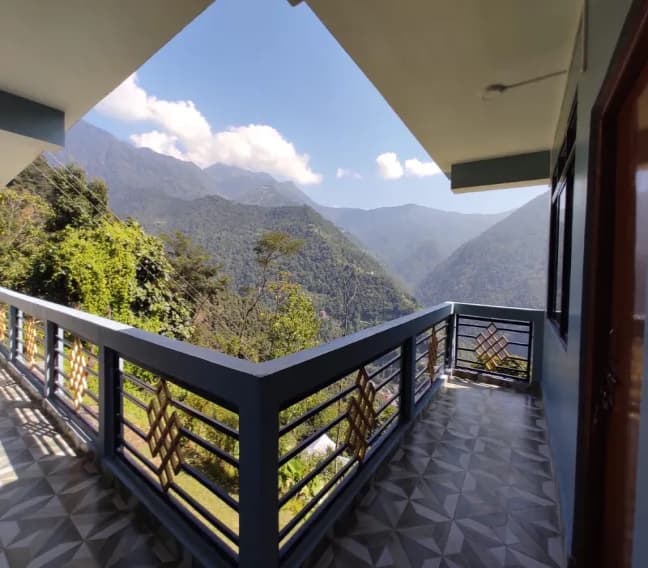View From Agamlok Home Stay