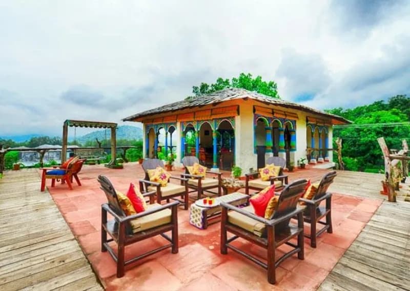 Jim Corbett Resort Chairs with a View
