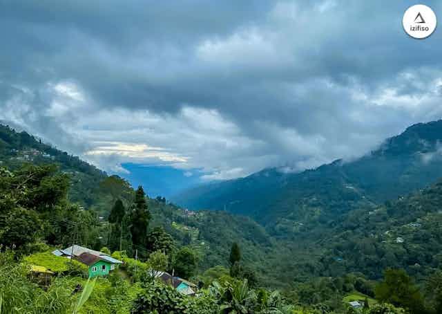 View from Rangit Majua Busty Homestay