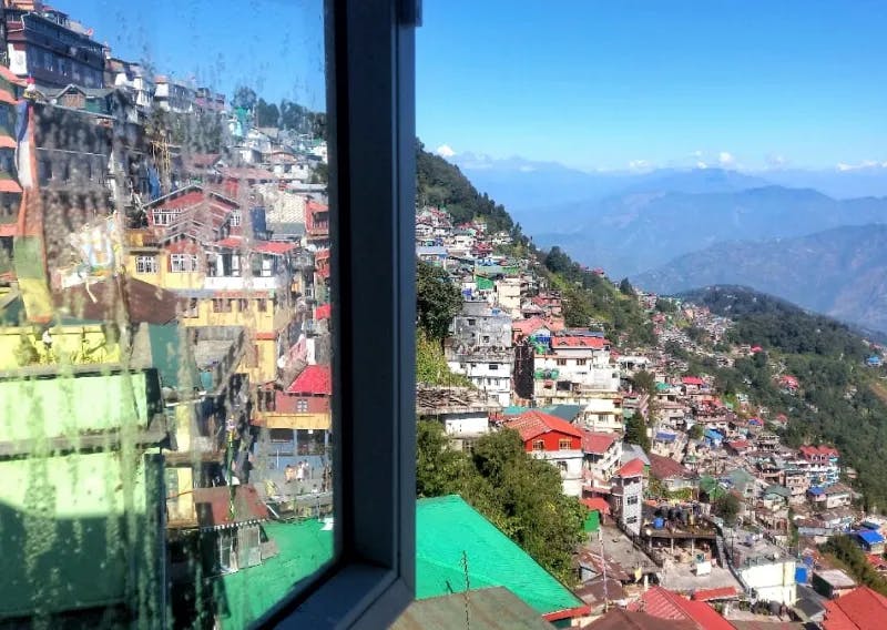 View from rooms at Darjeeling Stay
