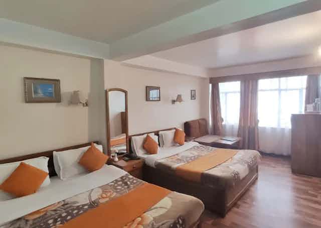 room interior at Darjeeling Guest Inn
